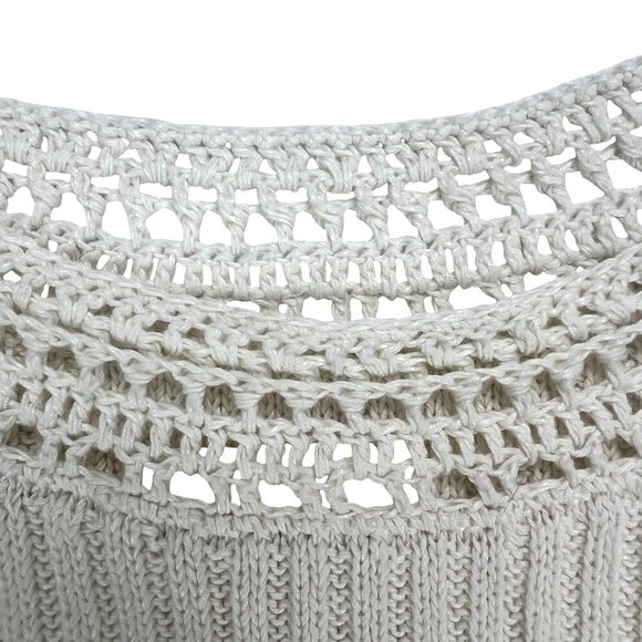 NTW Lucky Brand Linen/Cotton Blend Cream Knit Tank Top Size XL - Picture 5 of 7